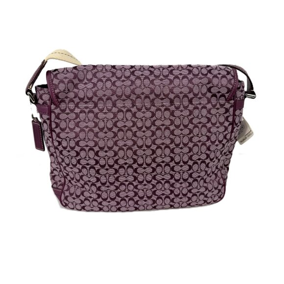 Coach F70283 Signature Messenger Plum - Picture 3 of 12